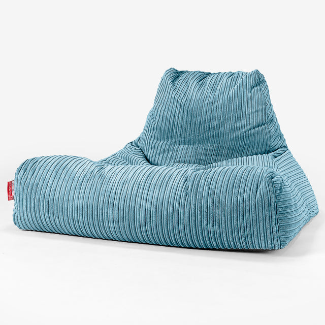 Soffa Lounge XXL Sittsäck - Klassisk Manchestertyg Turkos 01
