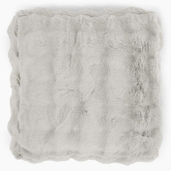 Stor Golvkudde - Fuskpäls Bubble Salviagrön 02