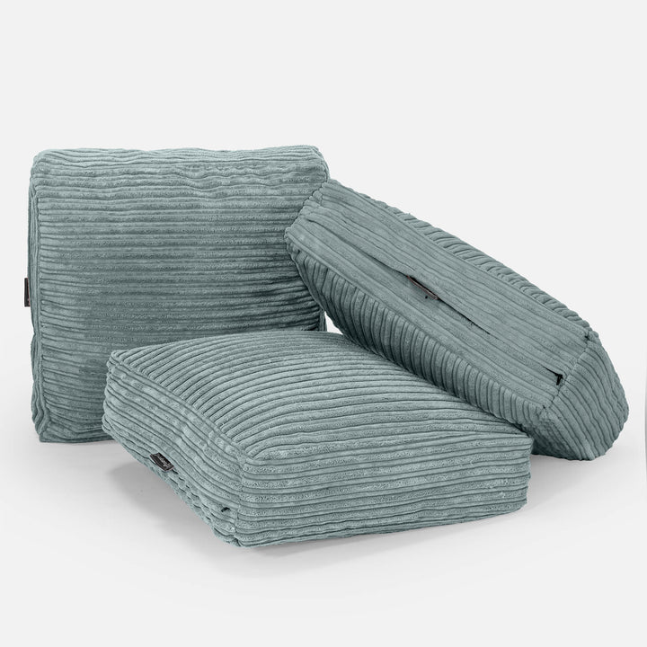 Stor Golvkudde - Klassisk Manchestertyg Mintgrön 04