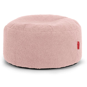 Stor Rund Fotpall - Boucle Rosa