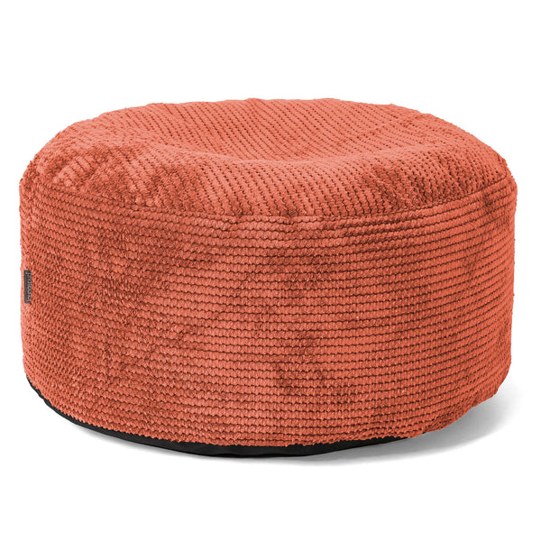 Stor Rund Fotpall - Pom-pom Pumpaorange01
