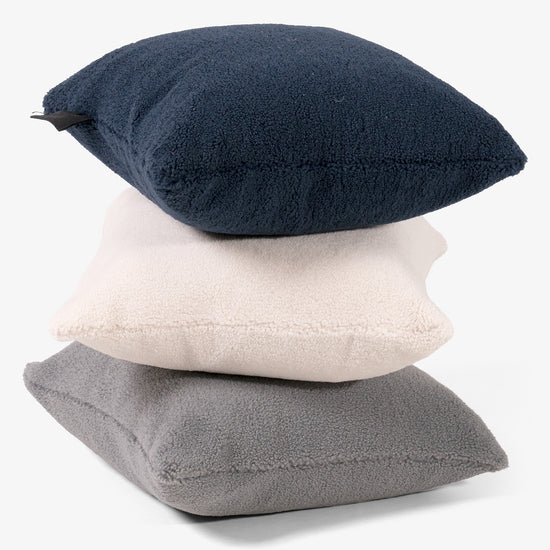 Uppvärmd Kudde 45 x 45cm - Sherpa Grå 03