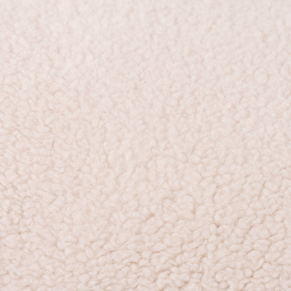 Uppvärmd Kudde 45 x 45cm - Sherpa Gräddvit Fabric Close-up Image