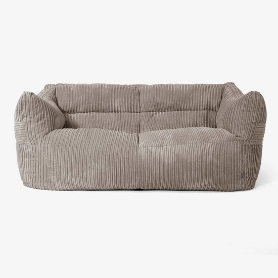Victor Saccosäcksoffa - Klassisk Manchestertyg Duvgrå 01