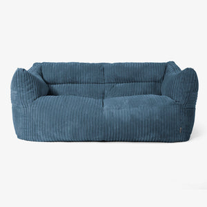 Victor Saccosäcksoffa - Klassisk Manchestertyg Marinblå