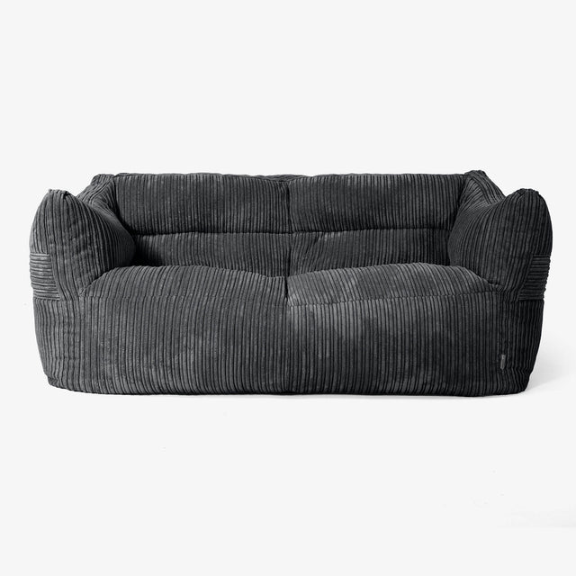 Victor Saccosäcksoffa - Klassisk Manchestertyg Svart 01