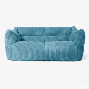 Victor Saccosäcksoffa - Klassisk Manchestertyg Turkos