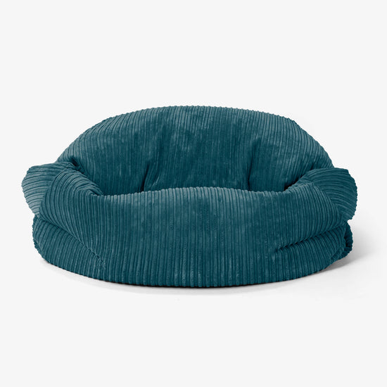Sabine Saccosäcksoffa - Klassisk Manchestertyg Teal 02
