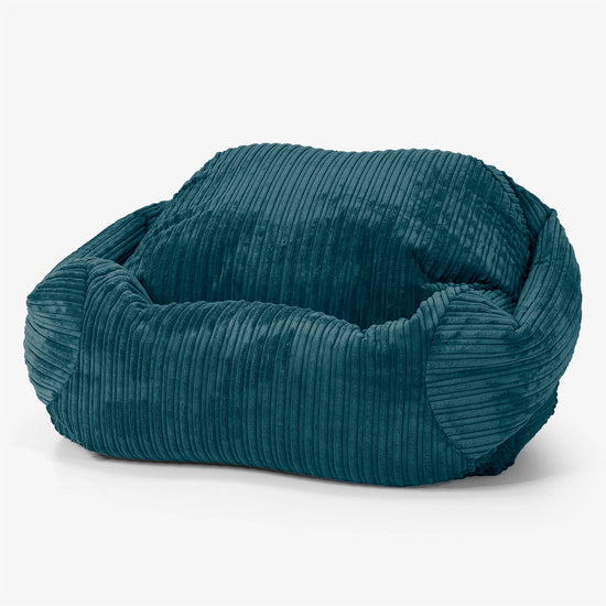 Sabine Saccosäckstol - Klassisk Manchestertyg Teal 01