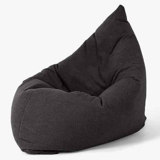 Saccosäck Kudde XXL - Boucle Grafitgrå 02