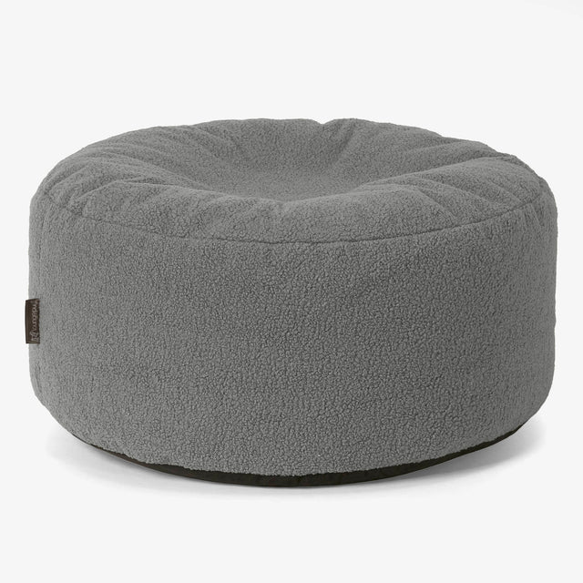 Sittpuff Rund - Boucle Grå 01