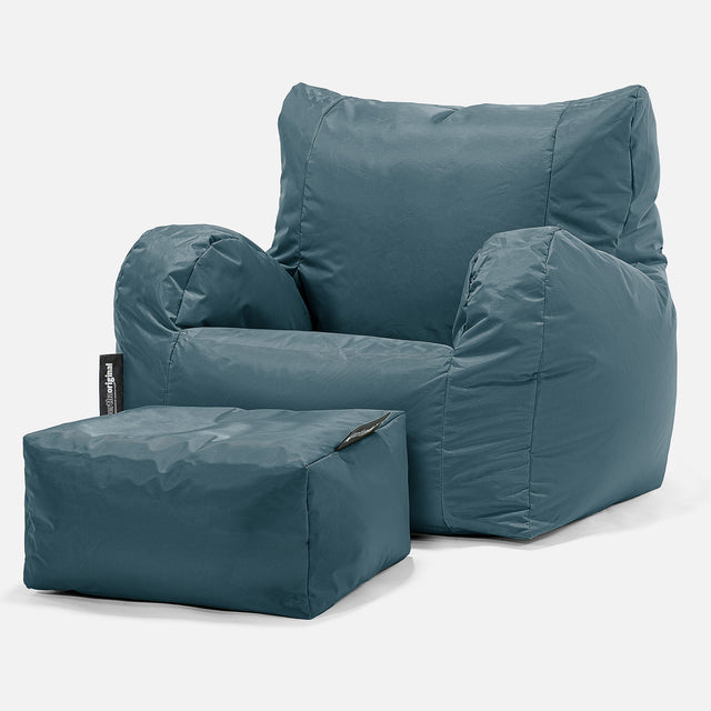 Sittsäck Fåtölj - SmartCanvas™ Gråblå 02