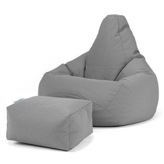 SoleiStorm™ Ultra 2000 h+ Game Fåtölj Saccosäck för Utomhusbruk - Olefin Mellangrå 01