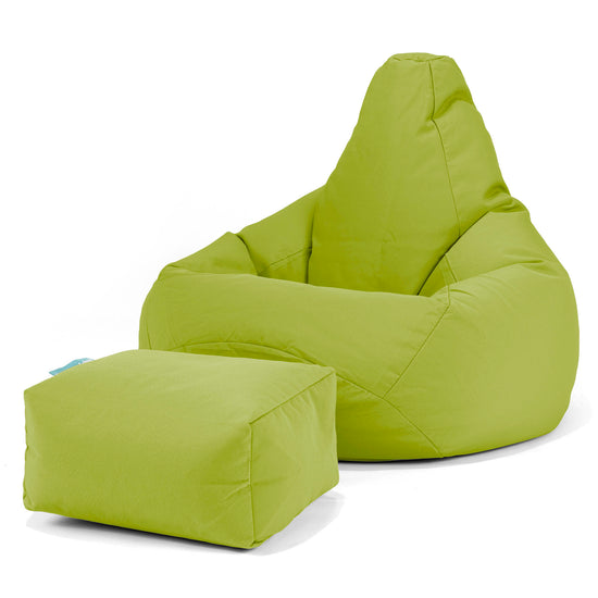 SoleiStorm™ Ultra 2000 h+ Game Fåtölj Saccosäck för Utomhusbruk - Olefin Limegrön 01