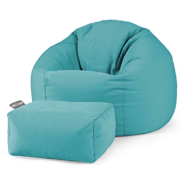 SoleiStorm™ Ultra 2000 h+ Klassisk Sittsäck Stol för Utomhusbruk - Olefin Cyan 02