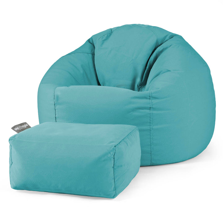 SoleiStorm™ Ultra 2000 h+ Klassisk Sittsäck Stol för Utomhusbruk - Olefin Cyan 02