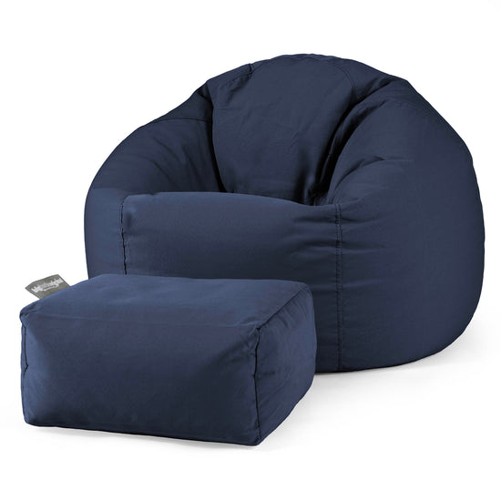 SoleiStorm™ Ultra 2000 h+ Klassisk Sittsäck Stol för Utomhusbruk - Olefin Marinblå 02