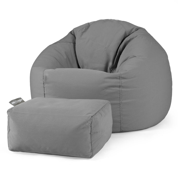 SoleiStorm™ Ultra 2000 h+ Klassisk Sittsäck Stol för Utomhusbruk - Olefin Mellangrå 02