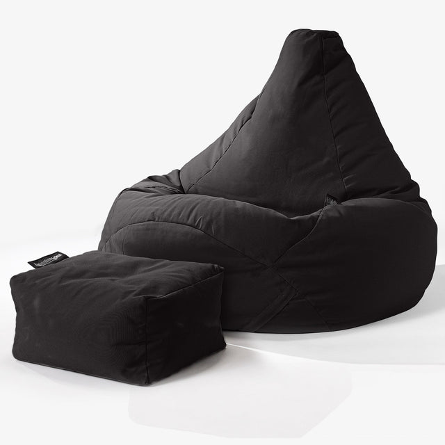 SoleiStorm™ Ultra 2000 h+ Game Fåtölj Saccosäck för Utomhusbruk - Svart 01