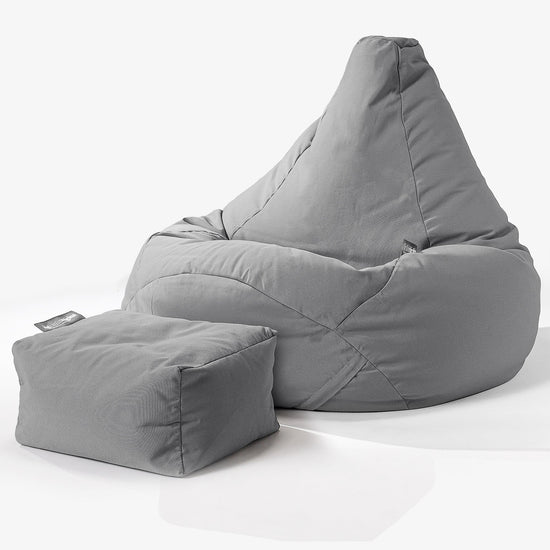 SoleiStorm™ Ultra 2000 h+ Game Fåtölj Saccosäck för Utomhusbruk - Mellangrå 01