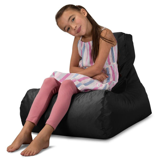 Big Bertha Original , SmartCanvas Sittsäck Lounger Barn, Svart