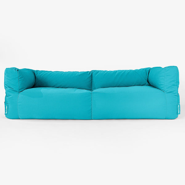 SoleiStorm™ Ultra 2000 h+ 3-sitsig Saccosäckssoffa för Utomhusbruk - Cyan 01