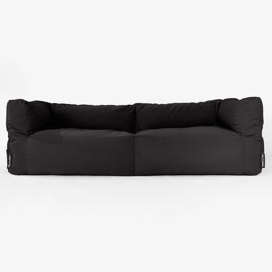 SoleiStorm™ Ultra 2000 h+ 3-sitsig Saccosäckssoffa för Utomhusbruk - Svart 01