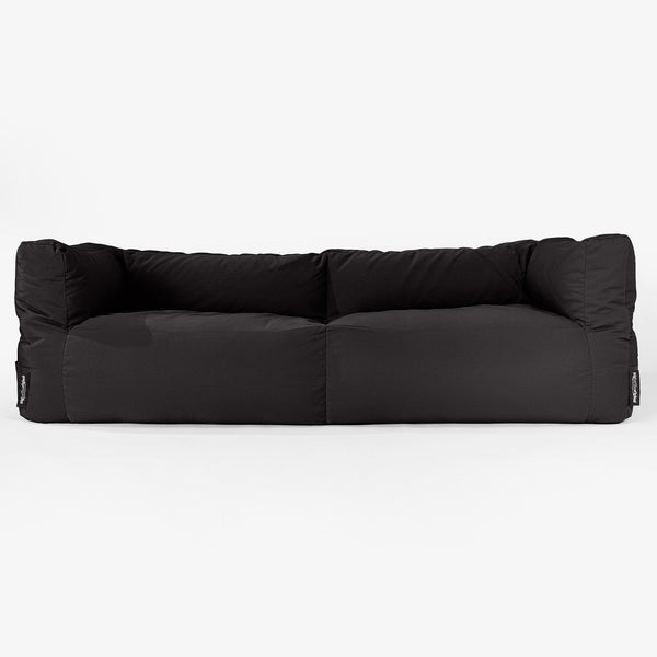 SoleiStorm™ Ultra 2000 h+ 3-sitsig Saccosäckssoffa för Utomhusbruk - Svart 01