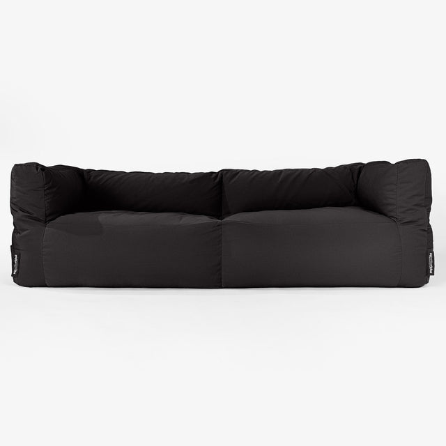 SoleiStorm™ Ultra 2000 h+ 3-sitsig Saccosäckssoffa för Utomhusbruk - Svart 01