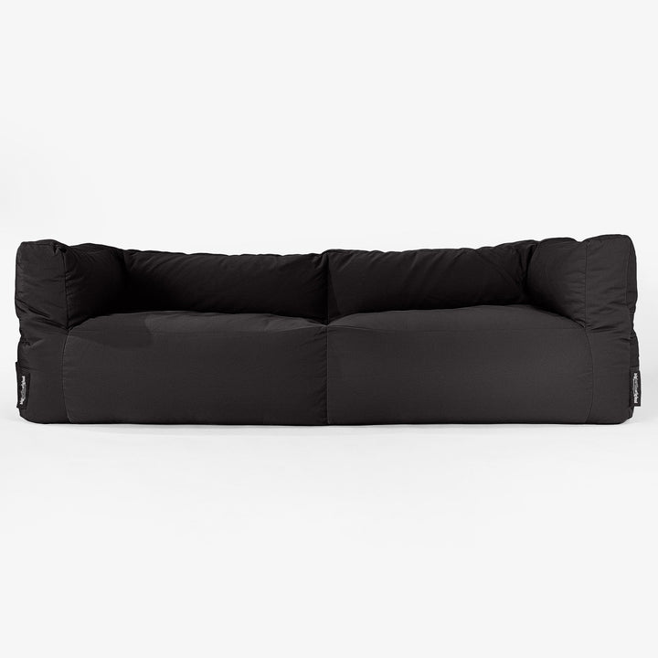 SoleiStorm™ Ultra 2000 h+ 3-sitsig Saccosäckssoffa för Utomhusbruk - Svart 01