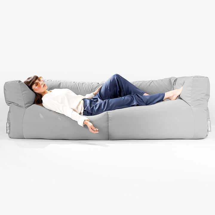 SoleiStorm™ Ultra 2000 h+ 3-sitsig Saccosäckssoffa för Utomhusbruk - Mellangrå 03