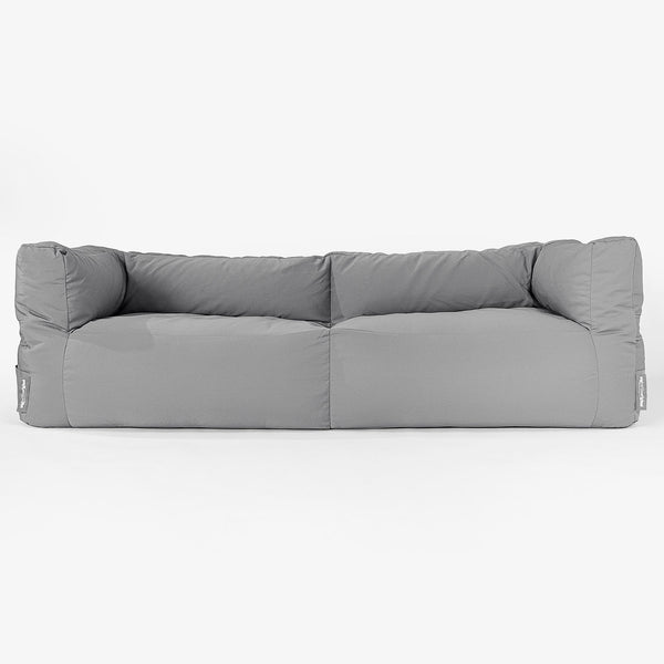 SoleiStorm™ Ultra 2000 h+ 3-sitsig Saccosäckssoffa för Utomhusbruk - Mellangrå 01