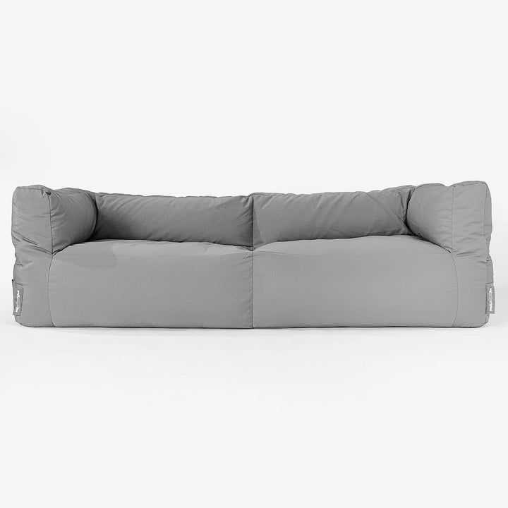 SoleiStorm™ Ultra 2000 h+ 3-sitsig Saccosäckssoffa för Utomhusbruk - Mellangrå 01