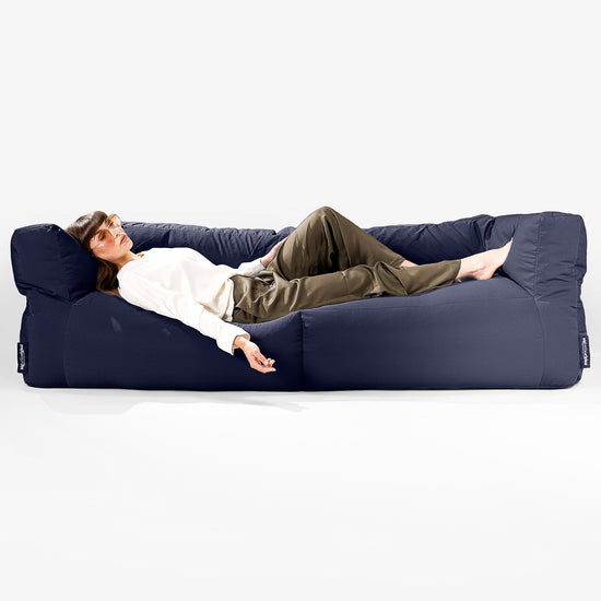 SoleiStorm™ Ultra 2000 h+ 3-sitsig Saccosäckssoffa för Utomhusbruk - Marinblå 03