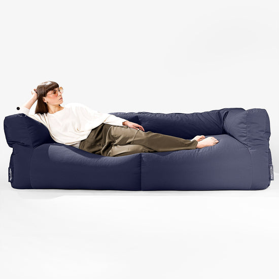SoleiStorm™ Ultra 2000 h+ 3-sitsig Saccosäckssoffa för Utomhusbruk - Marinblå 04