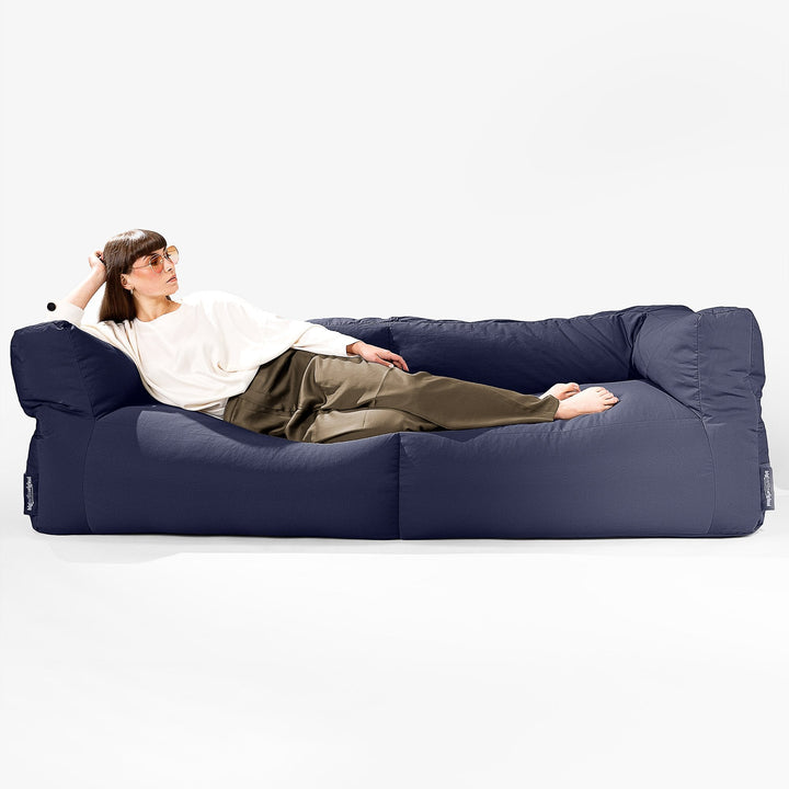 SoleiStorm™ Ultra 2000 h+ 3-sitsig Saccosäckssoffa för Utomhusbruk - Marinblå 04