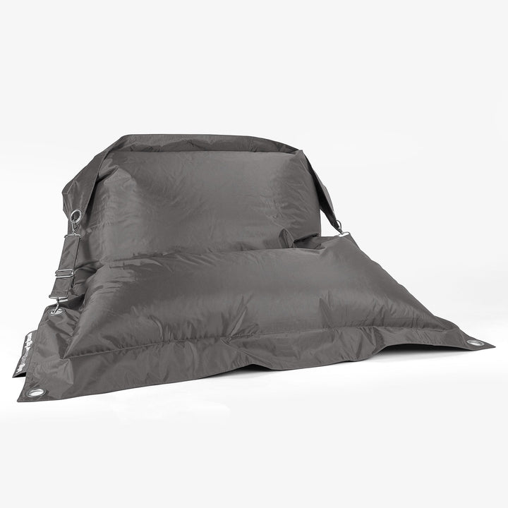 Saccosäck XXL Outdoor 'Med Remmar' - SmartCanvas™ Grafitgrå 01