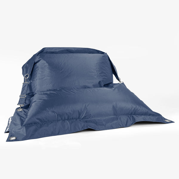 Saccosäck XXL Outdoor 'Med Remmar' - SmartCanvas™ Marinblå 01