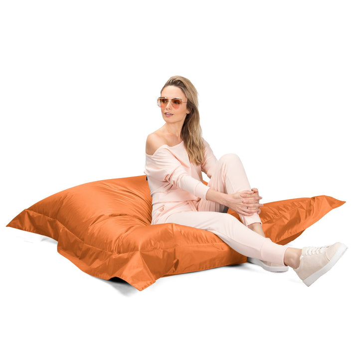 Big Bertha Original, Saccosäck XXL Outdoor, Sittsäck Sittkudde - Ljus Orange