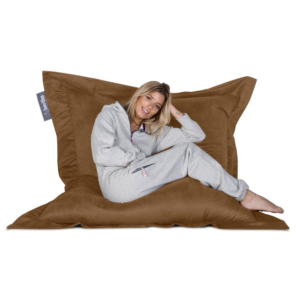 Big Bertha Original Saccosäck XXL, Sittsäck Sittkudde, Mocka Sandfärgad