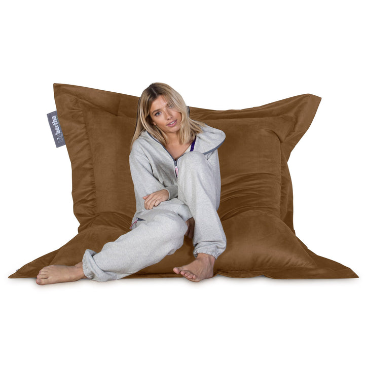 Big Bertha Original Saccosäck XXL, Sittsäck Sittkudde, Mocka Sandfärgad