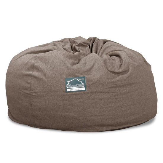 LOUNGE PUG, Jättesaccosäck XXL C1010-L, CloudSac Memoryskum (NY DESIGN), Interalli-ull Gulbrun