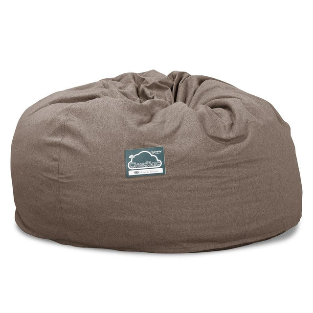 LOUNGE PUG, Jättesaccosäck XXL C1010-L, CloudSac Memoryskum (NY DESIGN), Interalli-ull Gulbrun