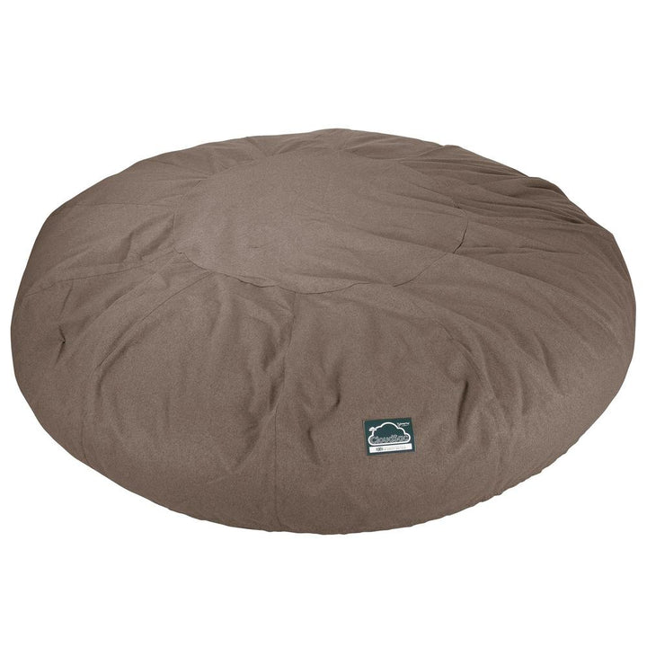 LOUNGE PUG, Titanic Saccosäcksoffa XXXXXL C5000-L, CloudSac Memoryskum, Interalli-ull Gulbrun