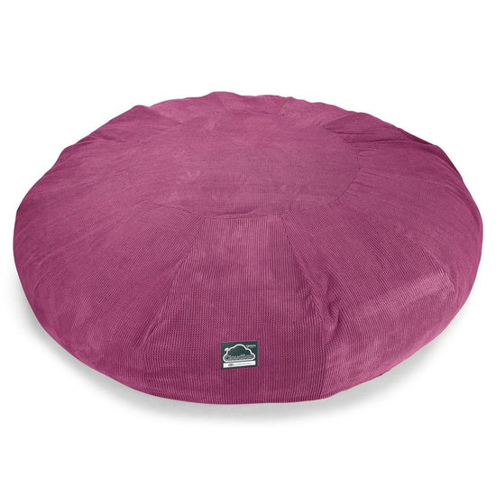 LOUNGE PUG, Titanic Saccosäcksoffa XXXXXL C5000-L, CloudSac Memoryskum, Pom-pom Rosa
