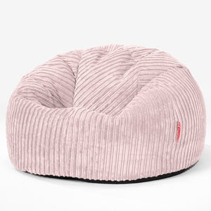 Saccosäck Barn C200-L, CloudSac Memoryskum 2-12 år - Klassisk Manchestertyg Rosa
