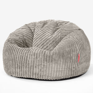 Saccosäck Barn C200-L, CloudSac Memoryskum 2-12 år - Klassisk Manchestertyg Minkbrun