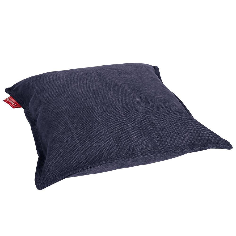 Kudde XL 70 x 70cm - Stentvättad denim Marinblå 02