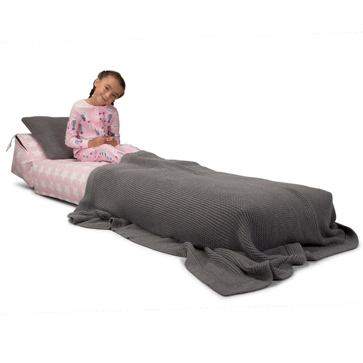LOUNGE PUG, Avery – Futonstol Enkelsäng, Tryck Stjärnor Rosa
