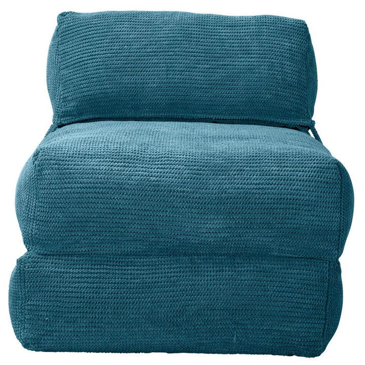 LOUNGE PUG, Avery – Futonstol Enkelsäng, Pom-pom Turkos